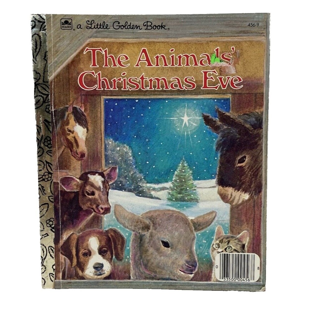 The Animals' Christmas Eve (456-9) | Little Golden Book | VINTAGE 1977
